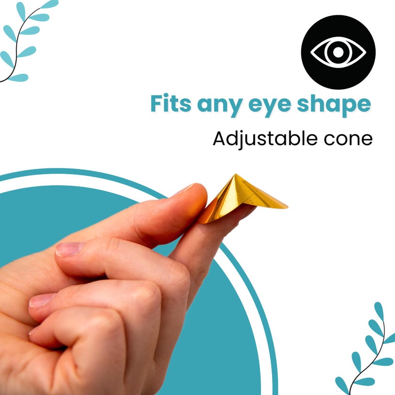 heestar Disposable Eye Protection Cones for Sun Tanningbed(50Pairs, GOLD) - Image 4